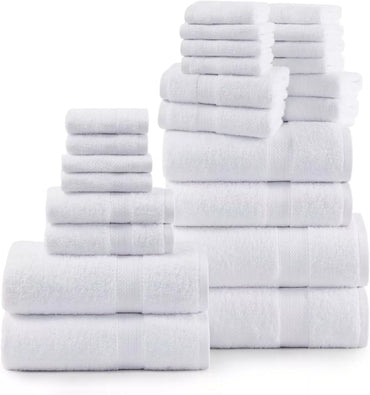 Luxury 800 GSM Egyptian Cotton Towels in Bath Setting